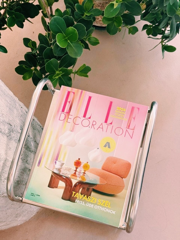 Elle Decoration в хромированной стойке